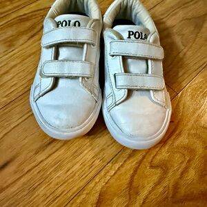 Polo by Ralph Lauren Kids Velcro White Sneakers